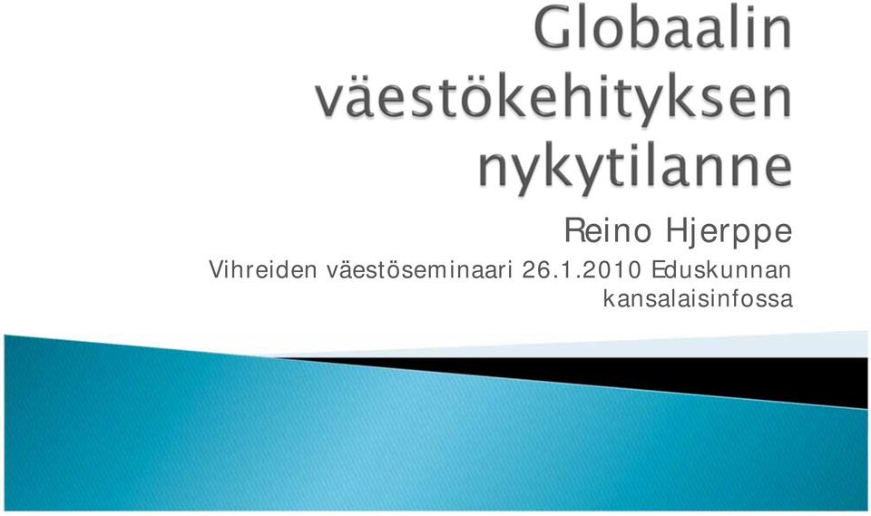 väestöseminaari 26.