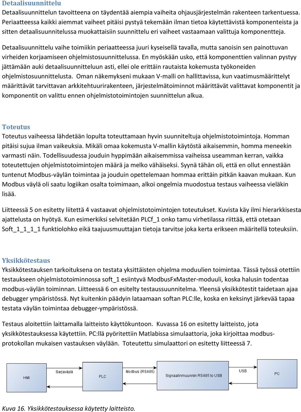 komponentteja. Detaalisuunnittelu vaihe toimiikin periaatteessa juuri kyseisellä tavalla, mutta sanoisin sen painottuvan virheiden korjaamiseen ohjelmistosuunnittelussa.