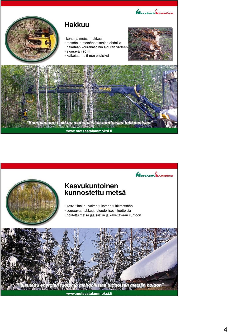 kunnostettu metsä kasvutilaa ja voima tulevaan tukkimetsään seuraavat hakkuut taloudellisesti tuottoisia hoidettu metsä jää siistiin ja