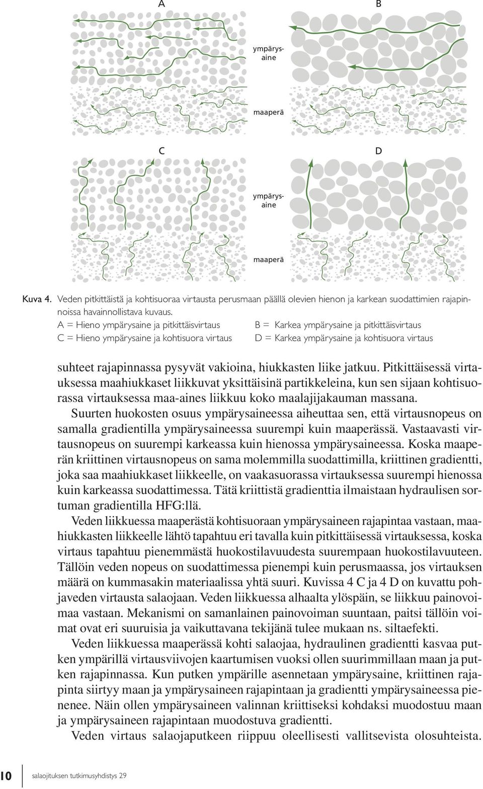 pysyvät vakioina, hiukkasten liike jatkuu.