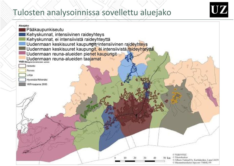 intensiivistä raideyhteyttä Uudenmaan keskisuuret kaupungit, intensiivinen