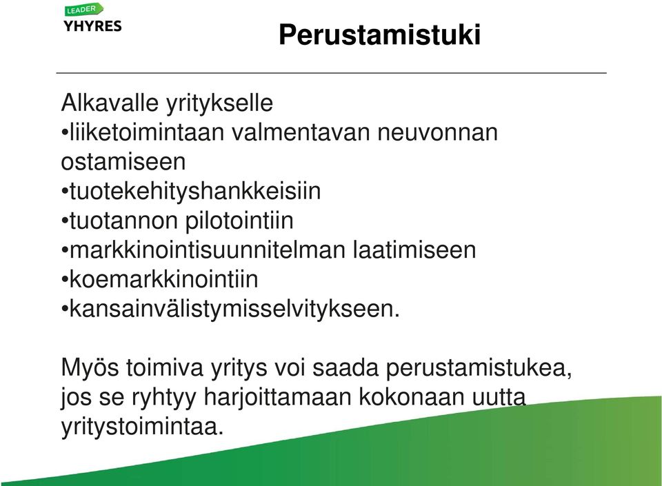 markkinointisuunnitelman laatimiseen koemarkkinointiin