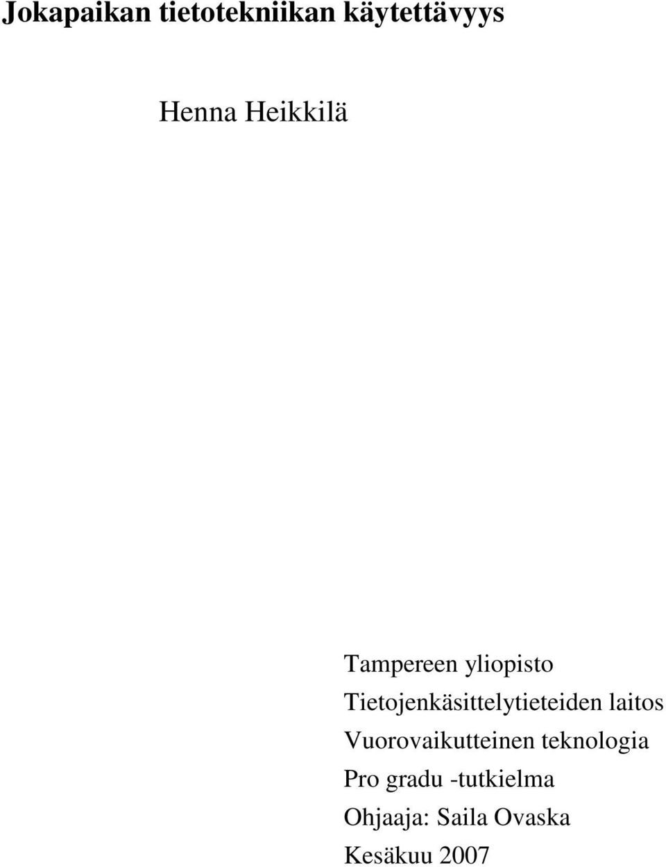 Tietojenkäsittelytieteiden laitos