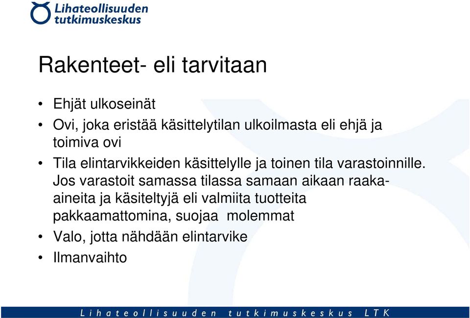 varastoinnille.