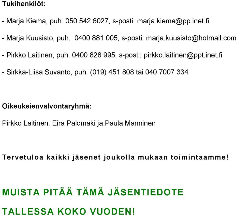inet.fi - Sirkka-Liisa Suvanto, puh.