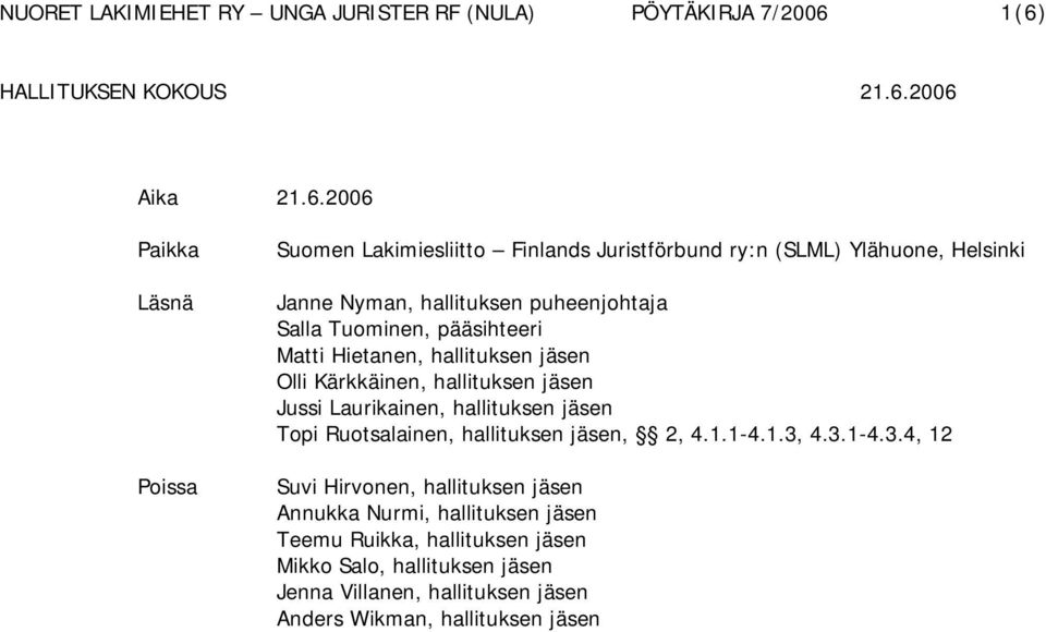 Laurikainen, hallituksen jäsen Topi Ruotsalainen, hallituksen jäsen, 2, 4.1.1-4.1.3,