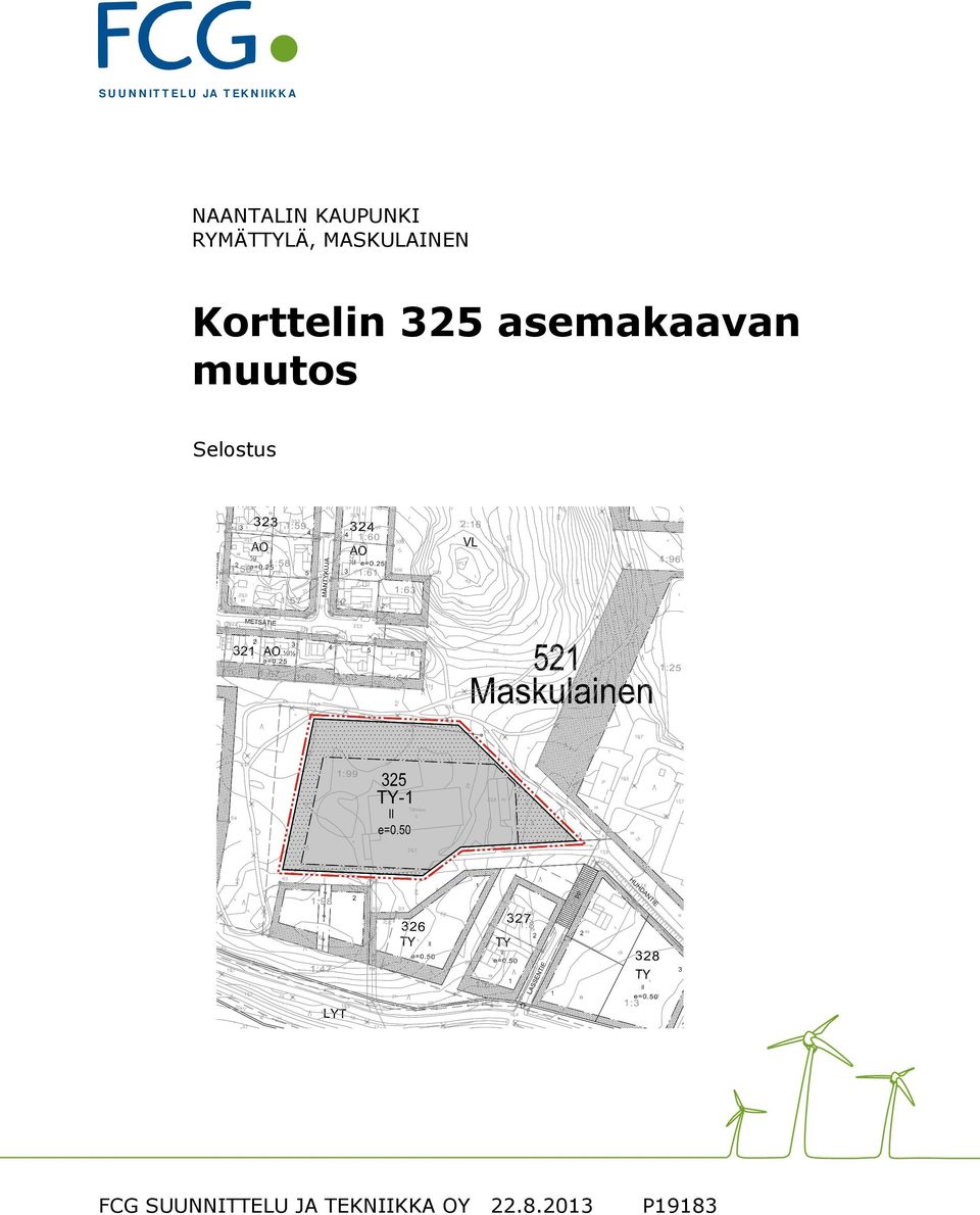 MASKULAINEN Korttelin 325 asemakaavan