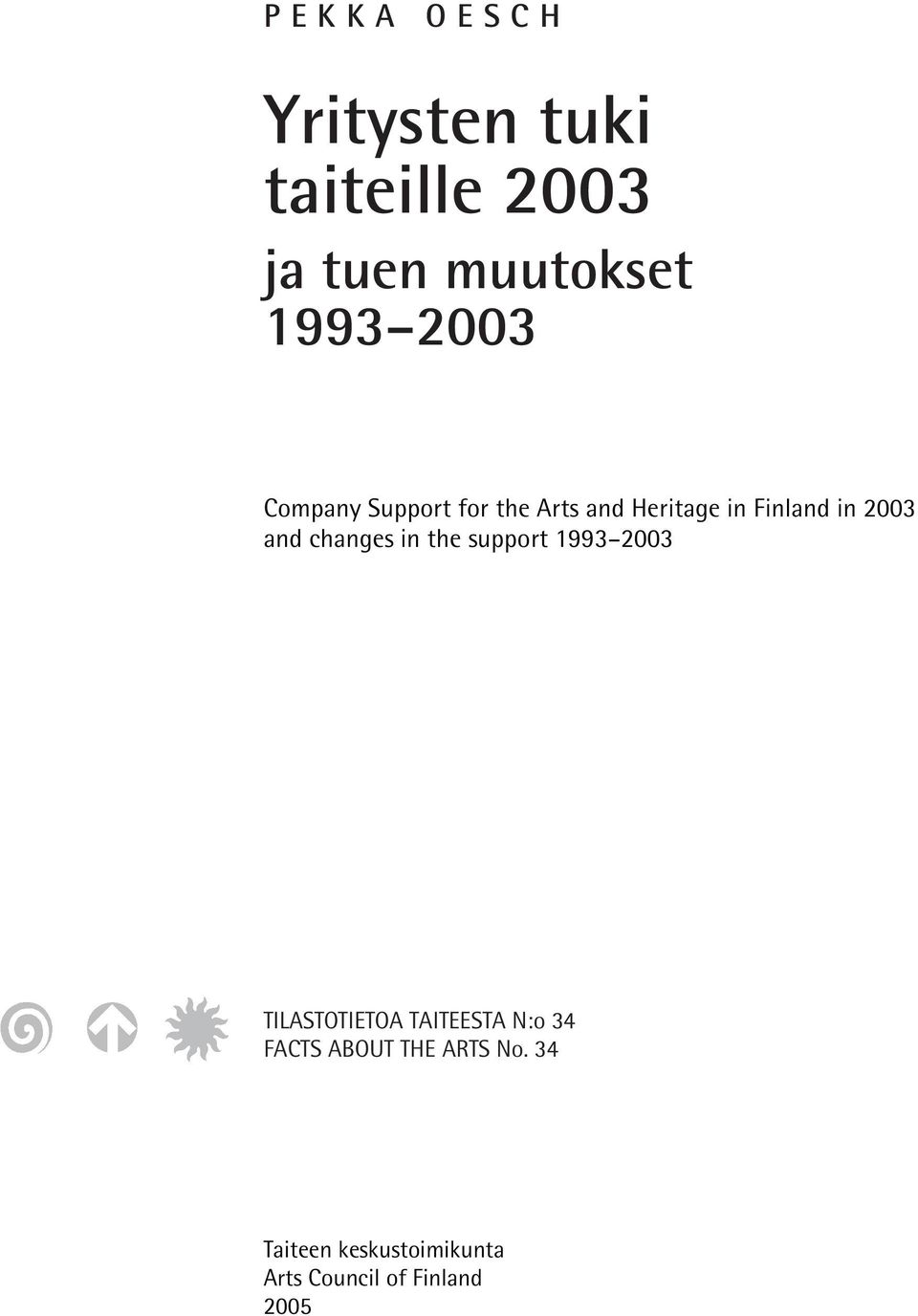 Heritage in Finland in 2003 and changes in the support 1993 2003 TILASTOTIETOA