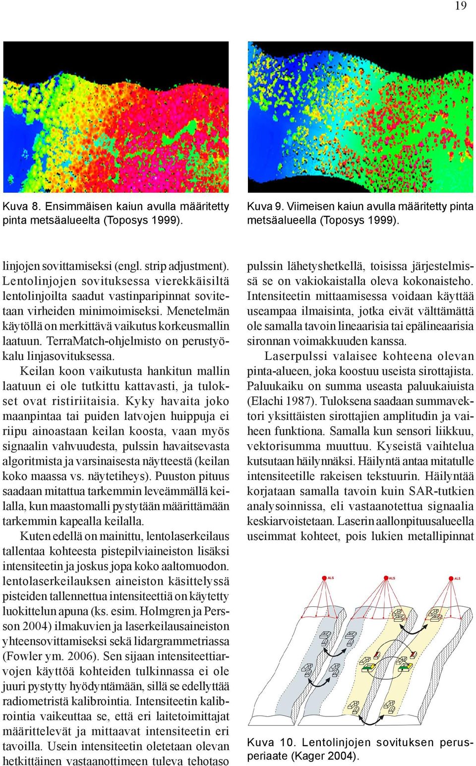 Menetelmän käytöllä on merkittävä vaikutus korkeusmallin laatuun. TerraMatch-ohjelmisto on perustyökalu linjasovituksessa.