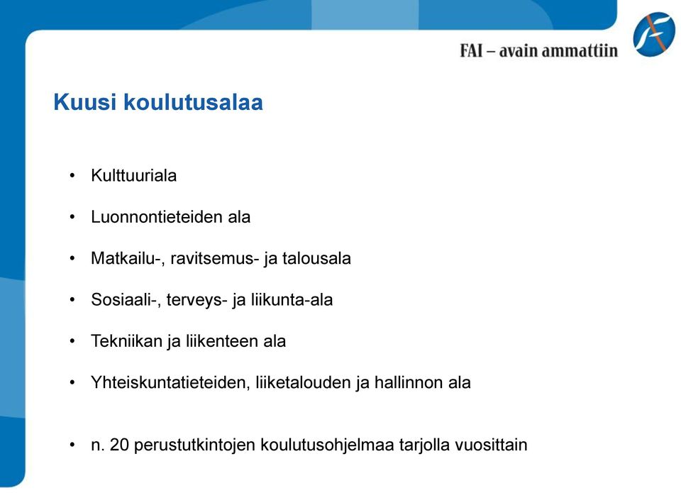 Tekniikan ja liikenteen ala Yhteiskuntatieteiden, liiketalouden ja