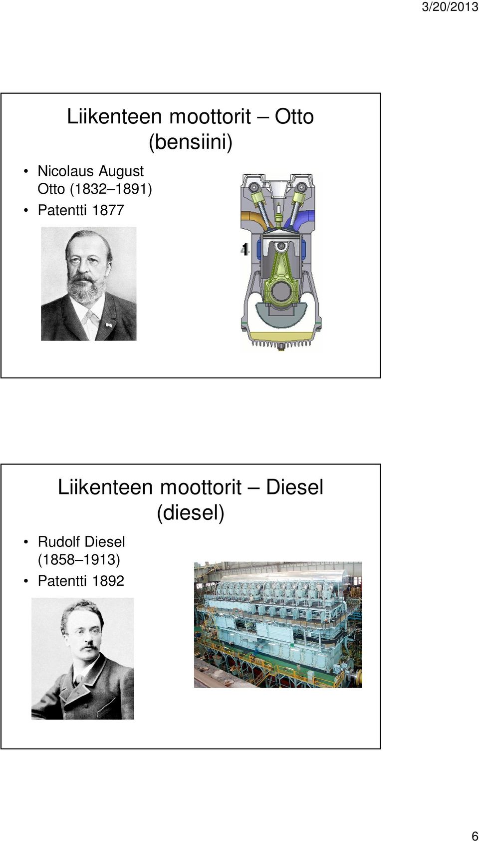 Patentti 1877 Liikenteen moottorit