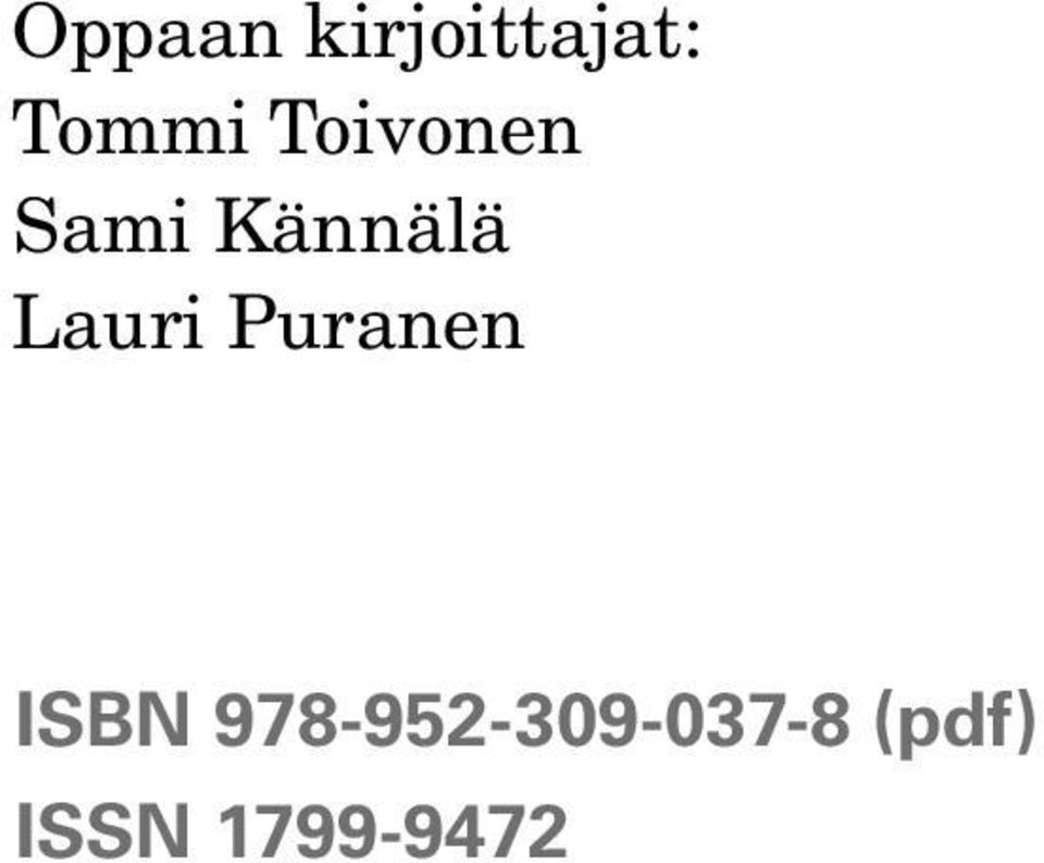 Lauri Puranen ISBN