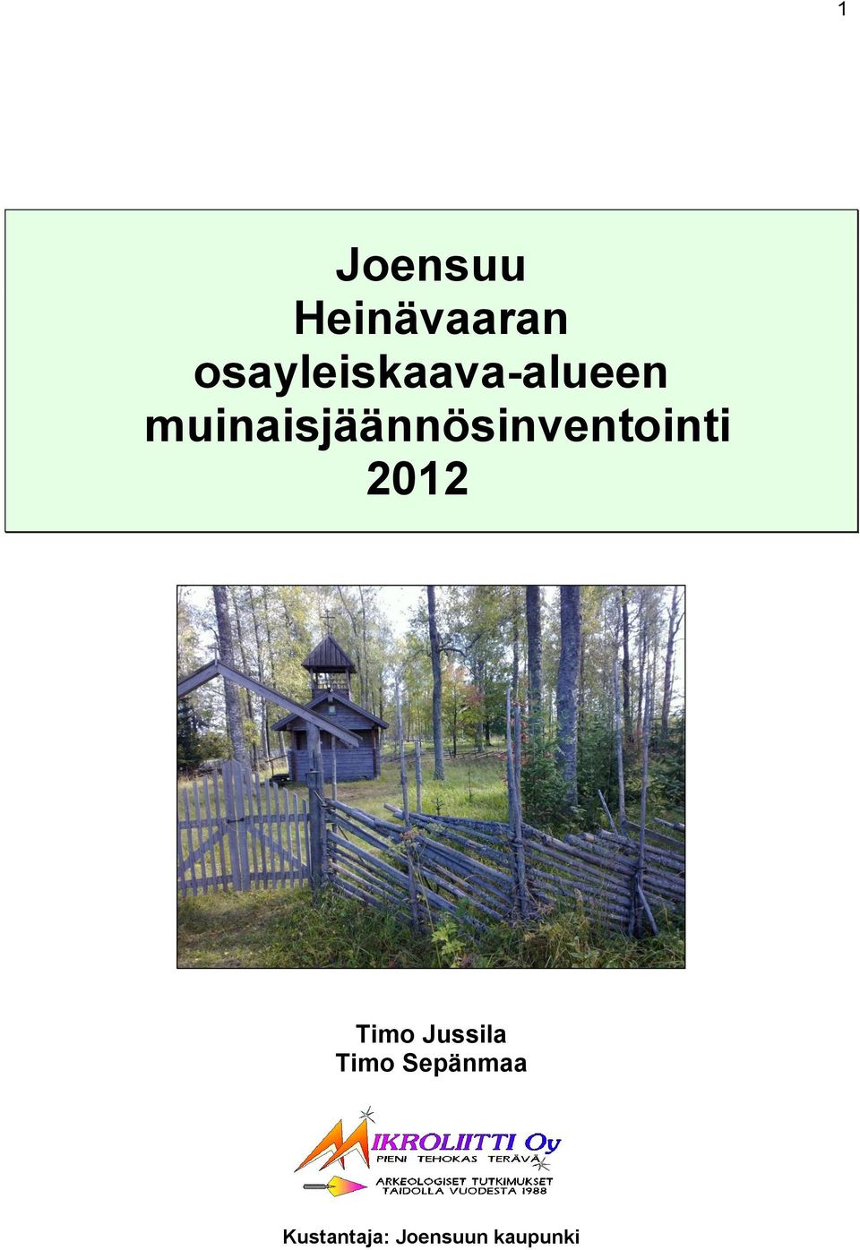 muinaisjäännösinventointi 2012