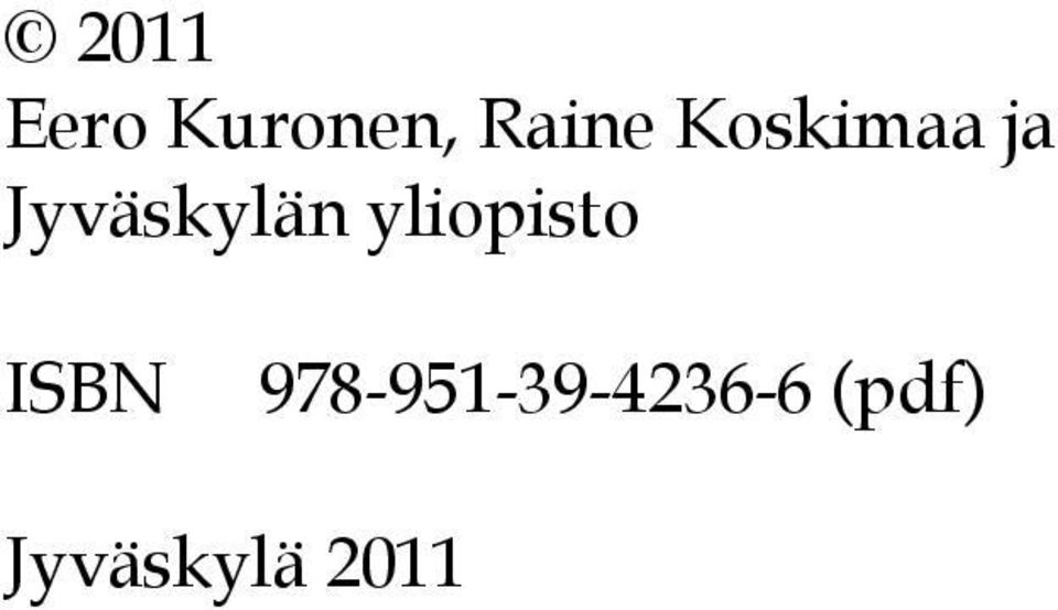 yliopisto ISBN