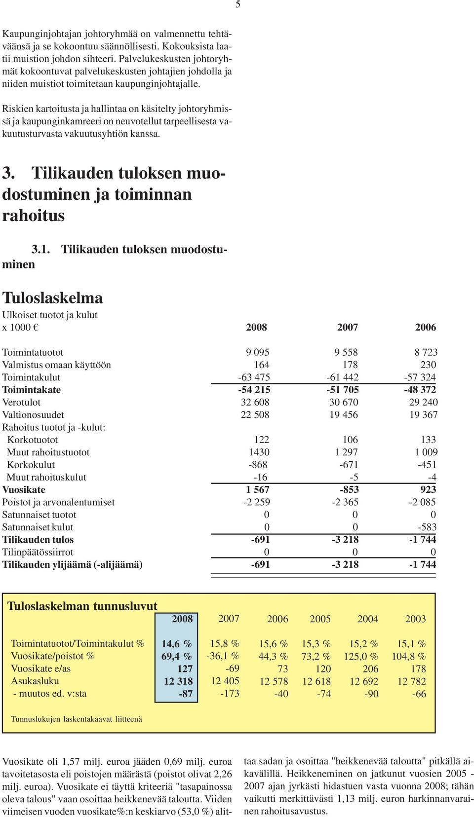 Riskien kartoitusta ja hallintaa on käsitelty johtoryhmissä ja kaupunginkamreeri on neuvotellut tarpeellisesta vakuutusturvasta vakuutusyhtiön kanssa. 3.