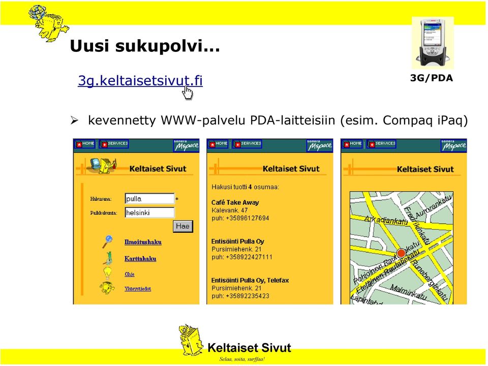 fi 3G/PDA kevennetty