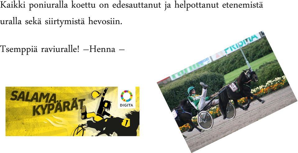 etenemistä uralla sekä