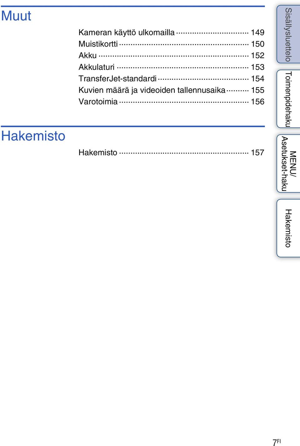 TransferJet-standardi 154 Kuvien määrä ja