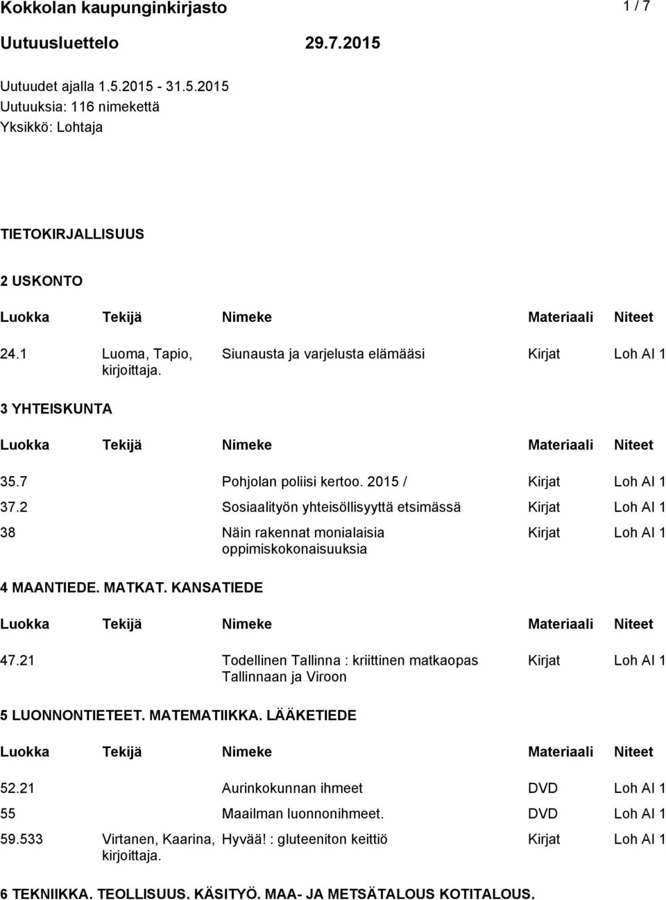 2 Sosiaalityön yhteisöllisyyttä etsimässä 38 Näin rakennat monialaisia oppimiskokonaisuuksia 4 MAANTIEDE. MATKAT. KANSATIEDE 47.