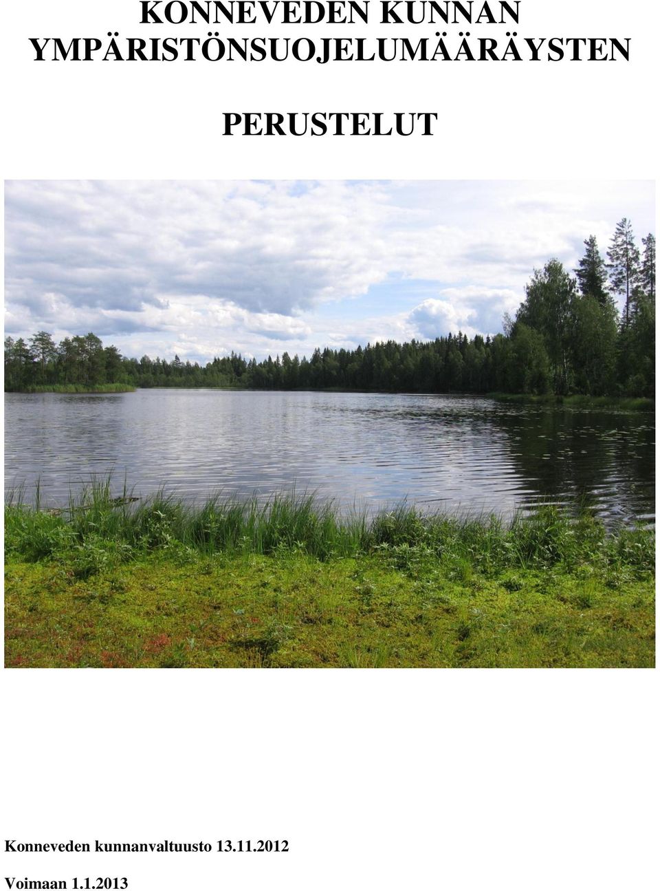 PERUSTELUT Konneveden