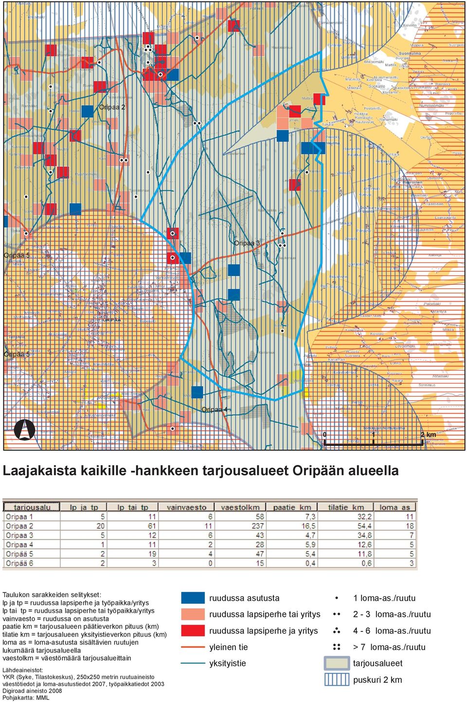 0 1 2 km