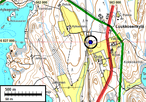 kaksi talonpaikkaa, joita ei ole Senaatinkartalla. Alue on nyt osin peltoa osin koivuvaltaista harvaa, hakamaista metsää.