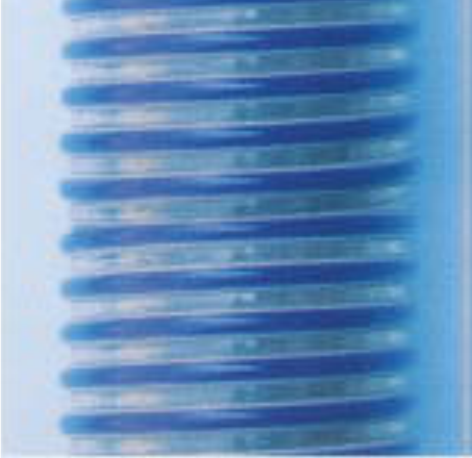 Käyttölämpötila: -25 o C +55 o C. SHARK HOSE Joustava letku läpinäkyvää PVC:tä, harmaa PVC-spiraali, minkä ulkopinnassa sininen raita. Sileä sisäpinta.