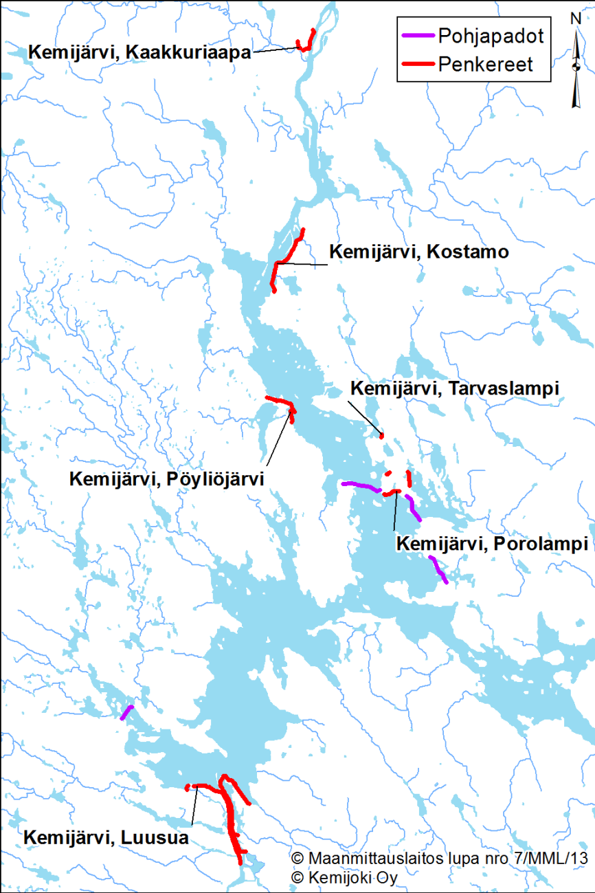 Hätätilanteessa Pöyliöjärven rantapatoa on mahdollista korottaa.