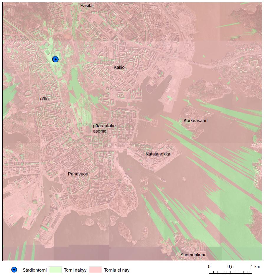 NÄKYVYYSANALYYSI - Stadionin tornin