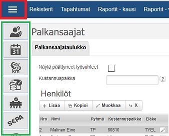 3 (5) Kun klikkaat Viiva-painiketta uudelleen, piilotetaan yleisimmin käytetyt toimintopainikkeet näkyvistä.