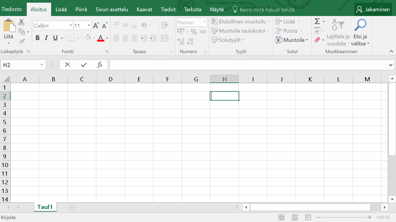 PALVELUKUVAUS 41 (47) Excelin yleisohjeet löydät seuraavien linkkien avulla: Excel 2016 pikaopas: https://support.office.