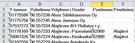 Myyntioptimi: myyntiä lisäävät B2B-yhteydet Tee kustannustehokkaita kohderyhmiä myynnin ja markkinoinnin kohdentamiseen Alla esimerkki muutamasta rajauskriteeristä joita voit