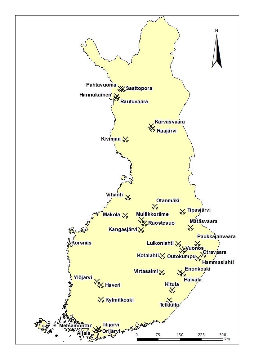 GEOLOGIAN TUTKIMUSKESKUS Itä-Suomen yksikkö Kuopio ARKISTORAPORTTI 46/2015 Suljettujen ja hylättyjen metallikaivosalueiden nykytila ja arvio jätealueiden