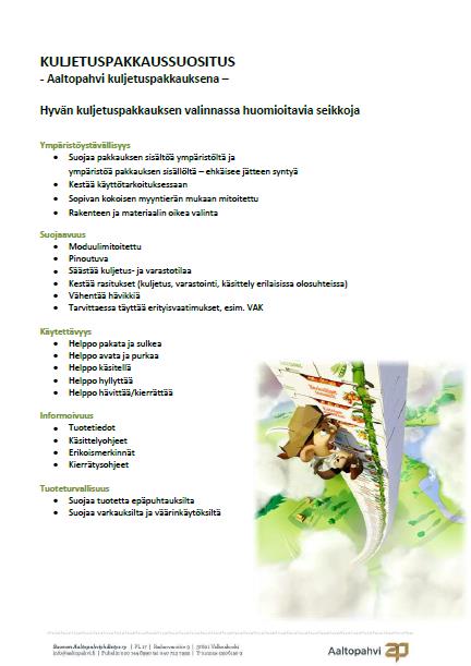 Aaltopahvi pakkaajalla
