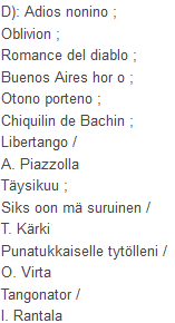 D): parannettu taso AACR2 välimerkit ( -- ) Melinda rivittää osittain