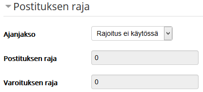 Pakotettu tilaus Oletustilaus Tilaus pois päältä Kaikki kurssin osallistujat tilaavat keskustelualueen viestit, eikä tilausta voi perua.