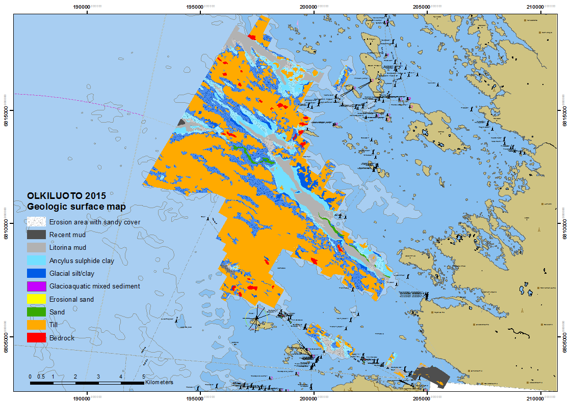 15 Figure 11. Geological surface map of the Olkiluoto 2015 Survey area. 5.