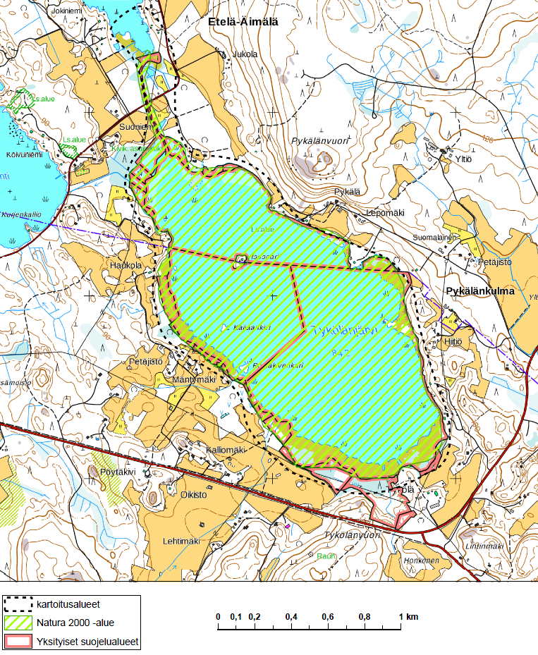 3.4 Tykölänjärvi (Pirkanmaa, Valkeakoski/Pälkäne) Tykölänjärvi on arvokas lintuvesialue, jolla on merkitystä etenkin muuton- ja sulkasadonaikaisena kerääntymisalueena.