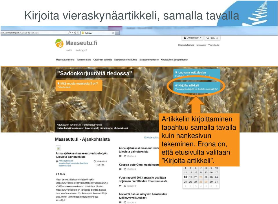 samalla tavalla kuin hankesivun tekeminen.