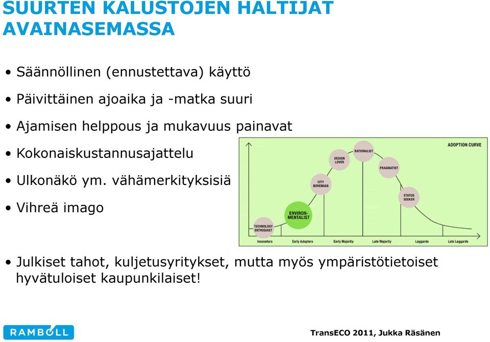 Kokonaiskustannusajattelu Ulkonäkö ym.