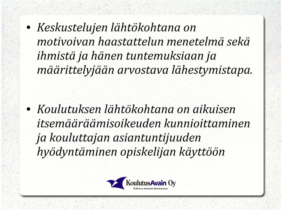 lähestymistapa.