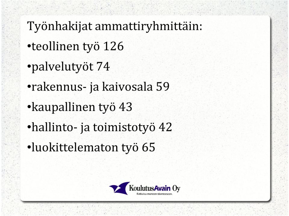 rakennus- ja kaivosala 59 kaupallinen