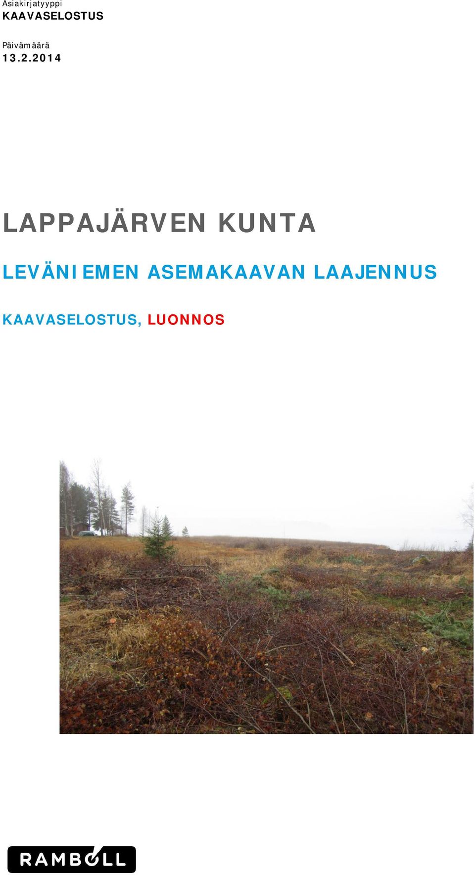 2014 LAPPAJÄRVEN KUNTA