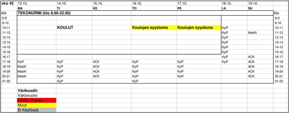 10-11 KOULUT Koulujen