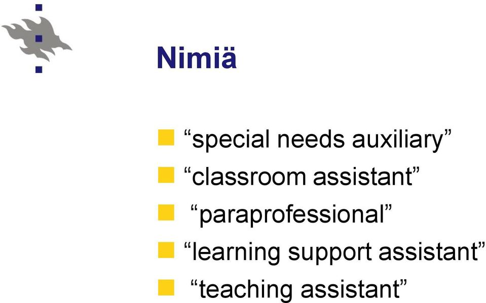 assistant paraprofessional