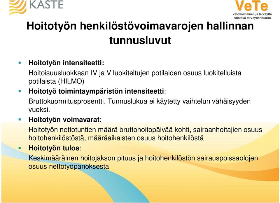 Tunnuslukua ei käytetty vaihtelun vähäisyyden vuoksi.