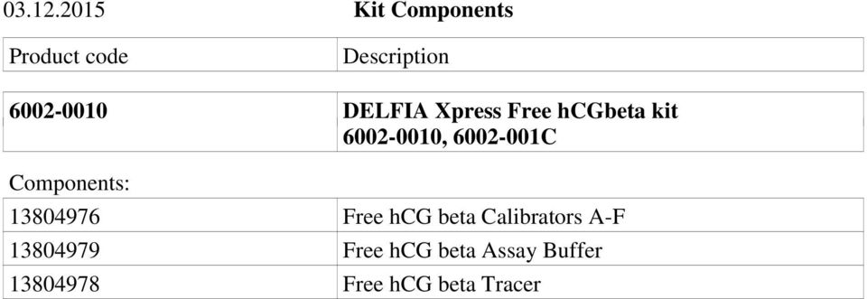 DELA Xpress Free hcgbeta kit 6002-0010, 6002-001C