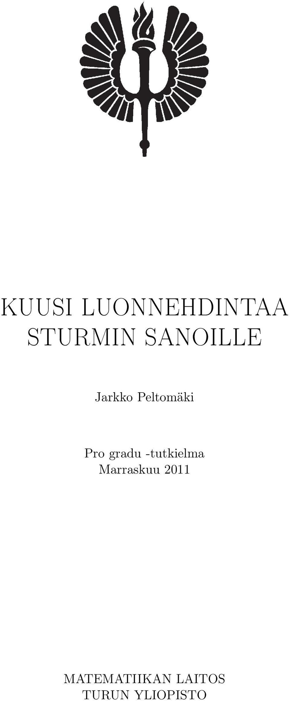gradu -tutkielma Marraskuu 2011