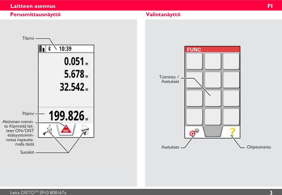 latteen ON/DIST etäsyystomnnossa napauttamalla tästä