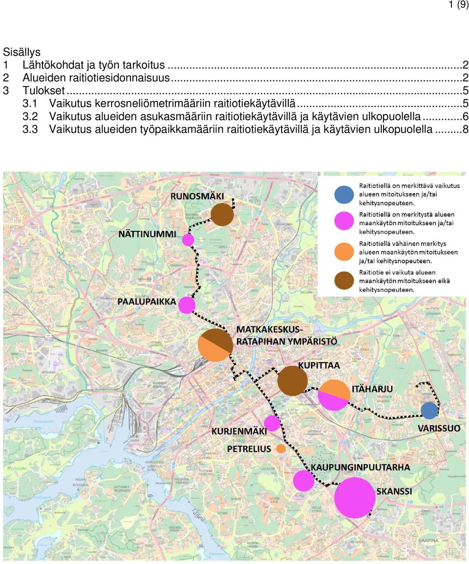 1 Vaikutus kerrosneliömetrimääriin raitiotiekäytävillä... 5 3.